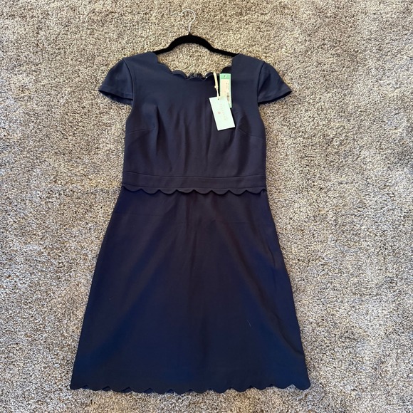 NWT Mauvette ‎ Middleton Ponte Navy Dress Size M Career Office - Picture 1 of 8
